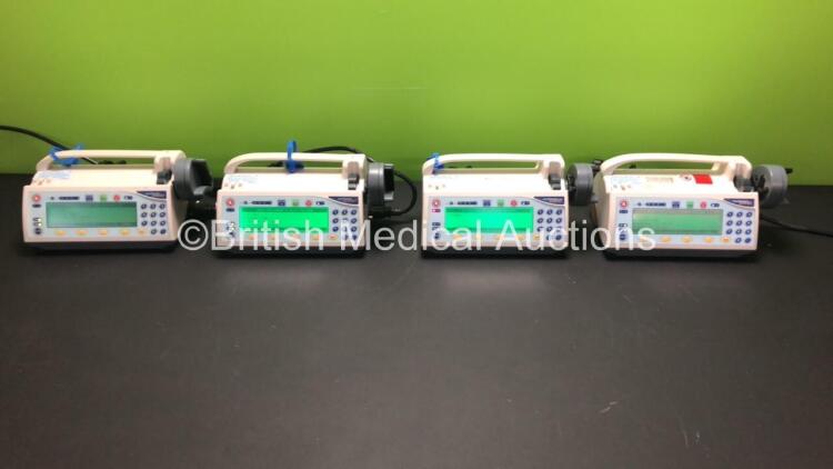 4 x Smiths Medfusion 3500 Syringe Pumps Version V3.0.6 (All Power Up)