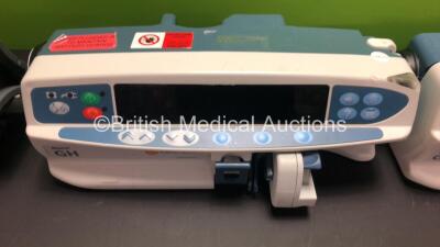 Job Lot Including 1 x Smiths Medfusion 3500 Syringe Pump Version V3.0.6 (Powers Up) and 3 x Carefusion Alaris GH Syringe Pumps (All Power Up, 2 x Require Service) - 3