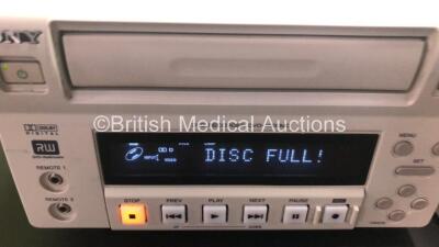 Mixed Lot Including 2 x SpaceLabs Model 90217 Ambulatory Monitors in Cases (Both Power Up) 1 x Sony DVD Recorder DVO-1000MD, 1 x Sony Color Video Printer UP-21MD and 1 x Philips M8048A Module Rack - 5