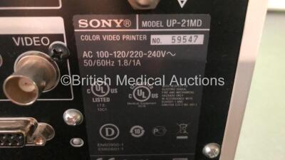 Mixed Lot Including 2 x SpaceLabs Model 90217 Ambulatory Monitors in Cases (Both Power Up) 1 x Sony DVD Recorder DVO-1000MD, 1 x Sony Color Video Printer UP-21MD and 1 x Philips M8048A Module Rack - 6