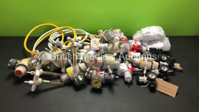 Large Quantity of Valves-Regulators and Hoses