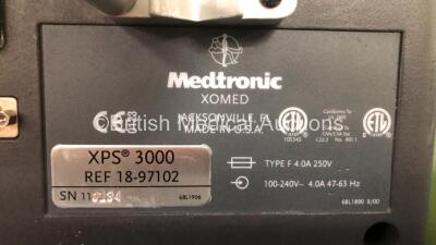 Medtronic Xomed XPS 3000 Surgical Console with Footswitch (Powers Up) - 3