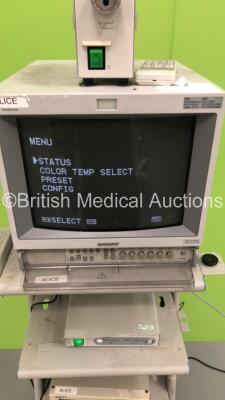 Olympus TC-C1 Clinical Trolley with Sony Trinitron Monitor, Olympus OTV-SC Digital Signal Processor and Sony SVO-9500MDP Video Cassette Recorder (Powers Up) - 4