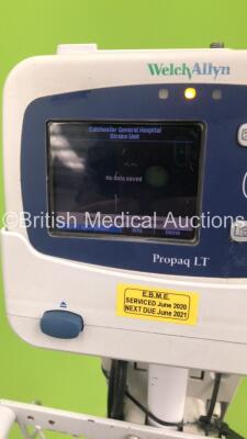 Welch Allyn ProPaq LT Patient Monitor on Stand (Powers Up) *S/N KA006745* - 3