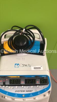 ConMed System 5000 Electrosurgical / Diathermy Unit on Stand with Dome Footswitch (Powers Up) *S/N 04CGP040* - 5