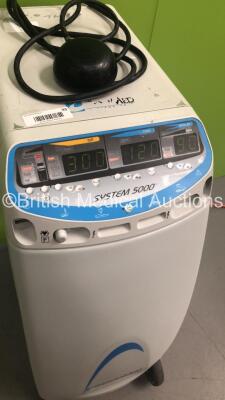 ConMed System 5000 Electrosurgical / Diathermy Unit on Stand with Dome Footswitch (Powers Up) *S/N 04CGP038* - 4