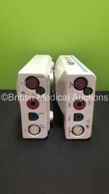 2 x Philips M3001A Modules Ref 862442 with Press, Temp, NBP, SPO2 and Resp/ECG Options *Mfd 2019 / 2006* **S/N DE6520J6EP / DE610E0013*