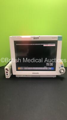 Philips IntelliVue MP70 Neonatal M8007A Patient Monitor *Mfd 2008* with Philips M3001A Module with Press, Temp, NBP, SPO2 and Resp/ECG Options *Mfd 2010* (Powers Up) *S/N DE907W9865 / DE73167857*