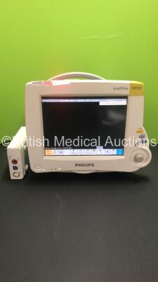 Philips IntelliVue MP30 Patient Monitor M8002A Ref 862135 *Mfd 2010* with Philips M3001A Ref 862442 Module with NBP, SPO2 and ECG Resp Options (Powers Up) *S/N DE72880739 / DE907X0956*