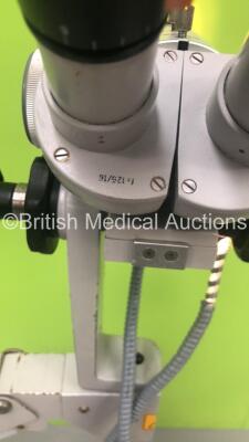Zeiss OPMI 1-F Colposcope on Stand with 2 x 12,5x Eyepieces,f=137 Attachment and f 250 Lens (Powers Up with Good Bulb-Damaged Light Source Cable-See Photos) * SN 119810 * - 3