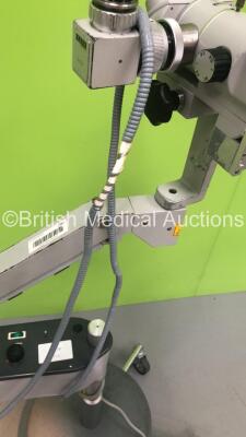 Zeiss OPMI 1-F Colposcope on Stand with 2 x 12,5x Eyepieces,f=137 Attachment and f 250 Lens (Powers Up with Good Bulb-Damaged Light Source Cable-See Photos) * SN 119810 * - 8