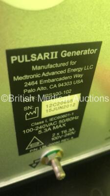 Medtronic Peak PlasmaBlade Electrosurgical/Generator Ref PS100-102 Version 4.1 on Stand (Powers Up) * SN 12C20695 * * Mfd June 2012 * - 6