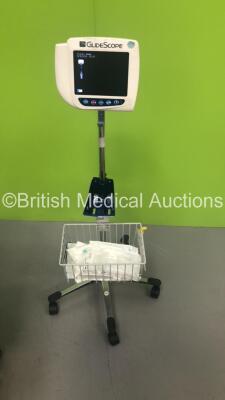 Verathon Medical GlideScope Cobalt AVL Monitor on Stand * Missing Handpiece * (Powers Up) * SN AM132414 *