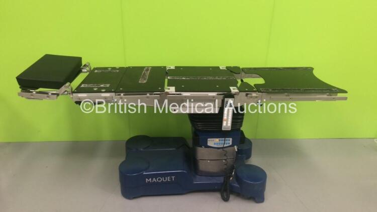 Maquet AlphaMaxx Electric Operating Table Ref 1133.12B1 with Controller and Cushion * Missing Cushions * (Powers Up and Tested Working) * SN 01762 * * Mfd 2012 *