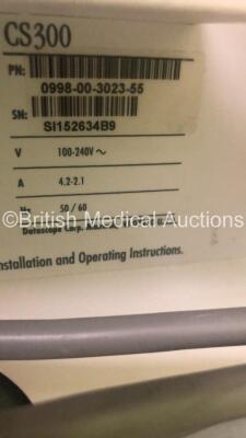 Datascope CS300 Automated Counterpulsation Balloon Pump P/N 0998-00-3023-55 *S/N SI152634B9* Running Hours 345.2 with IABP Doppler and ECG Leads (Powers Up) *S/N FS0146749* - 11