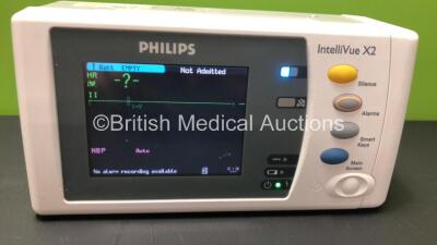 2 x Philips IntelliVue X2 Handheld Patient Monitors Including ECG, SpO2, NBP, Temp, and Press Options Software Revision J.10.53 - H.15.45 *Mfd 2011 - 2009* (Both Power Up) - 4