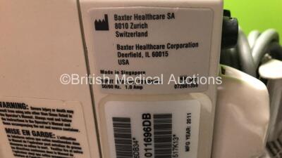 3 x CareFusion Alaris CC Syringe Pumps (All Draw Power) and 1 x Baxter Colleague Infusion Pump - 5