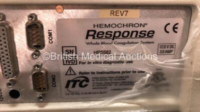 2 x Hemochron Response Whole Blood Coagulation Systems (1 x Powers Up, 1 No Power - Damaged Power Port) - 6