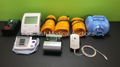 Mixed Lot Including 3 x KanMed Heating Pads for KanMed Baby Warmer 50W, 1 x Siemens Clinitek Status Urine Analyzer, 1 x ResMed S9 AutoSet CPAP Unit and 1 x Medix Econoneb