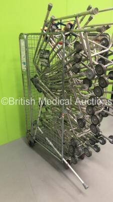 Cage of Approx 20 x Zimmer Frames (Cage Not Included) * Stock Photo Taken * - 2