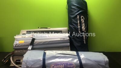 Job Lot of Inflatable Mattresses Including 7 x Mangar ELK Emergency Lifting Cushions with 4 x Controllers (1 with Damaged Handle-See Photo) 1 x Camel Mangar Lifting Cushion with 1 x Controller and 1 x Mangar Camel Carry Bag