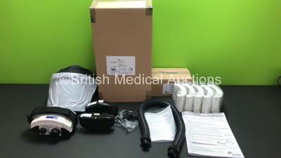 7 x Centurion ConceptAir Powered Respirator Unit with Accessories Including Headpieces and 5 x Main Particulate Filters (Boxed and Unused - Only 1 x Pictured)