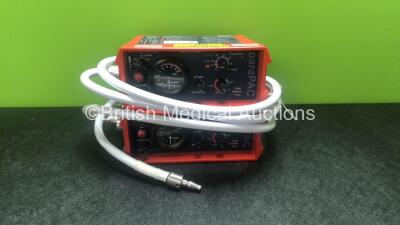 2 x Pneupac 2D MR Compatible Ventilators with Hoses