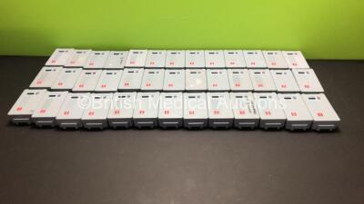 39 x Physio Control Lifepak 15 Li-ion Rechargeable Batteries (Untested)