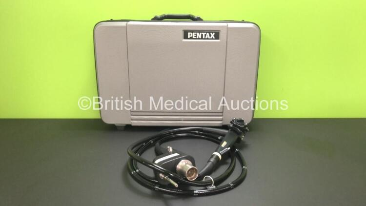 Pentax EC-3890Li Video Colonoscope in Case - Engineer's Report : Optical System - Untested, Angulation - No Fault Found, Light Transmission - No Fault Found, Channels - Untested, Leak Check - No Fault Found *A112030* (LP)