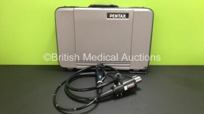 Pentax EG-2990i Video Gastroscope in Case - Engineer's Report : Optical System - Untested, Angulation - No Fault Found, Insertion Tube - No Fault Found, Light Transmission - No Fault Found, Channels - Untested, Leak Check - No Fault Found *A116205* (LP)