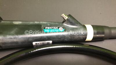 Pentax EG-2990i Video Gastroscope in Case - Engineer's Report : Optical System - Untested, Angulation - No Fault Found, Insertion Tube - No Fault Found, Light Transmission - No Fault Found, Channels - Untested, Leak Check - No Fault Found *A113878* (LP) - 3