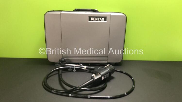 Pentax EC-3490Li Video Colonoscope in Case - Engineer's Report : Optical System - Untested, Angulation - No Fault Found, Light Transmission - No Fault Found, Channels - Untested, Leak Check - No Fault Found *A110738* (LP)