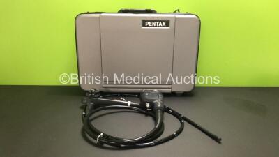 Pentax EC-3490Li Video Colonoscope in Case - Engineer's Report : Optical System - Untested, Angulation - No Fault Found, Light Transmission - No Fault Found, Channels - Untested, Leak Check - No Fault Found *A110731* (LP)