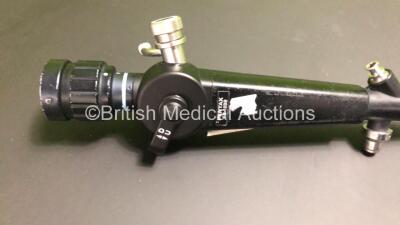 Pentax FB-18BS Bronchoscope with Mains Mini Light Source (Tested Working) and Leak Tested in Case - Engineer's Report : Optical System - Approx. 6 Broken Fibers and Dirt Particles, Angulation - Strained, Not Reaching Specification, Insertion Tube - No Fau - 3