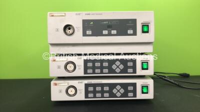 Fujinon EVE E4000 Light Source and 2 x Fujinon EVE E400 Processor Units (All Power Up)