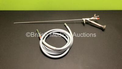 R.Wolf 8708.534 Offset Ureteroscope with R.Wolf Light Cable in Case (Clear Image) - 2