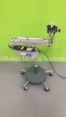 Zeiss OPMI 1-FC Colposcope with 2 x 10x/22 B Eyepieces,1 x f 300 T* Lens on Stand (Powers Up with Good Bulb) * SN 274195 *