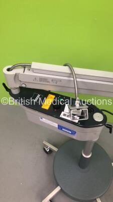 Zeiss OPMI 1-FC Colposcope with 2 x 10x/22 B Eyepieces,1 x f 300 T* Lens on Stand (Powers Up with Good Bulb) * SN 274195 * - 2