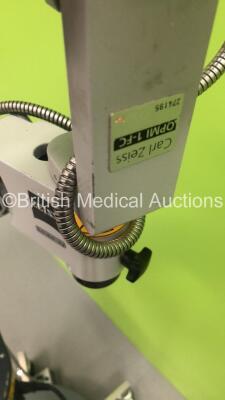 Zeiss OPMI 1-FC Colposcope with 2 x 10x/22 B Eyepieces,1 x f 300 T* Lens on Stand (Powers Up with Good Bulb) * SN 274195 * - 7