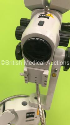 Zeiss OPMI 1-FC Colposcope with 2 x 10x/22 B Eyepieces,1 x f 300 T* Lens on Stand (Powers Up with Good Bulb) * SN 274195 * - 8