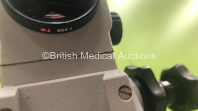 Zeiss OPMI 1-FC Colposcope with 2 x 10x/22 B Eyepieces,1 x f 300 T* Lens on Stand (Powers Up with Good Bulb) * SN 274195 * - 9