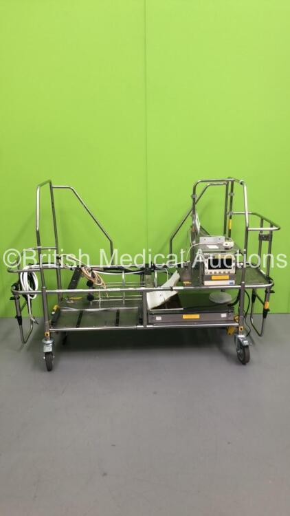 Ferno Falcon 6 Stretcher with Welch Allyn ProPaq Patient Monitor (Unable to Power Up Due to No Power Supply)