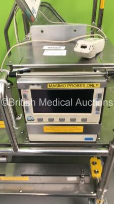 Ferno Falcon 6 Stretcher with Welch Allyn ProPaq Patient Monitor (Unable to Power Up Due to No Power Supply) - 3