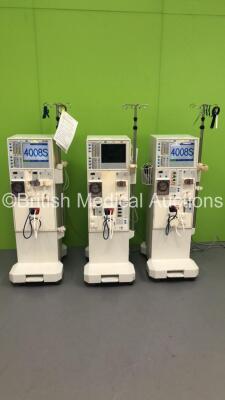 3 x Fresenius Medical Care 4008 S Dialysis Machines Software Versions 4.5 - Running Hours 15794 / 14194 / 17224 (All Power Up) *GH*