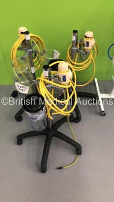 Mixed Lot Including 1 x Anetic Aid Ltd APT MK 3 Tourniquet with Hoses and 3 x OxyLitre Regulators on Stans with 4 x Suction Cups and Hoses * Asset No FS0174827 * - 2