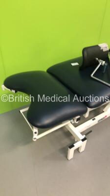 Medi-Plinth Electric 3-Way Gyne/Patient Examination Couch with Controller and Stirrups (Powers Up and Tested Working) * Asset No FS 0100220 * - 5