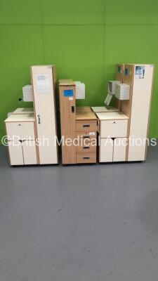 6 x Bristol Maid Bedside Cabinets (4 x Large 2 x Small)