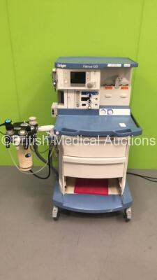 Drager Fabius GS Anaesthesia Machine Software Version 3.03 Total Hours Run 1143 - Total Ventilator Hours 55 with Bellows, Absorber and Hoses (Powers Up - Missing Draw) *S/N ARXD-0011* **Mfd 2006**