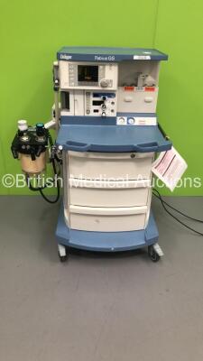 Drager Fabius GS Anaesthesia Machine Software Version 3.35b Total Hours Run 746 - Total Ventilator Hours 138 with Bellows, Absorber and Hoses (Powers Up) *S/N ARNU-0024*