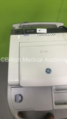 GE MAC 5500 ECG Machine on Stand (Powers Up) - 4